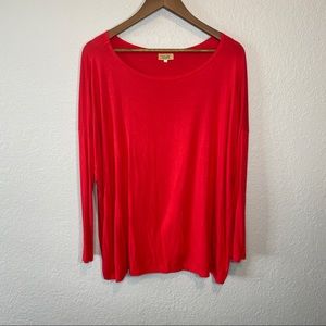Piko‎ | Red Long Sleeve Top